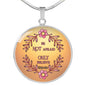 BE NOT AFRAID JUST BELIEVE (Round Pendant Necklace)