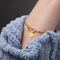 2022-04-28 GodMother (Wreath 1) Infinity Bracelet Yellow Gold Stainless Steel