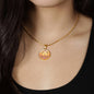 BE NOT AFRAID JUST BELIEVE (Round Pendant Necklace)