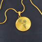 April Birth Flower Necklace