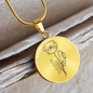 August Birth Flower Necklace