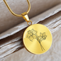 March Birth Flower Necklace
