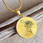 July Birth Flower Necklace