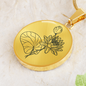 July Birth Flower Necklace