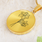 March Birth Flower Necklace