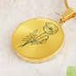August Birth Flower Necklace
