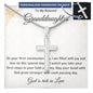 Granddaughter First Communion Gift | Christening, Baptism, Confirmation, Stainless Steel Cross Necklace in Gift Box from Grandmother