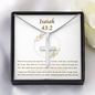Isaiah 43_2 - 複製 Engraving Cross Necklace