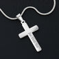 Granddaughter First Communion Gift | Christening, Baptism, Confirmation, Stainless Steel Cross Necklace in Gift Box from Grandmother