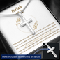 Isaiah 43_2 - 複製 Engraving Cross Necklace