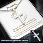 Proverbs 18_10 - 複製 Engraving Cross Necklace