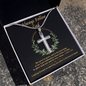 Always Follow God Engraving Cross Necklace