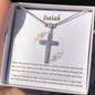 Isaiah 43_2 - 複製 Engraving Cross Necklace