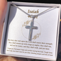 Isaiah 40_31 - 複製 Engraving Cross Necklace