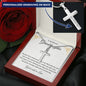Granddaughter First Communion Gift | Christening, Baptism, Confirmation, Stainless Steel Cross Necklace in Gift Box from Grandmother