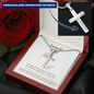 Proverbs 18_10 - 複製 Engraving Cross Necklace