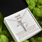 Isaiah 40_31 CZ Cross Necklace (Template)