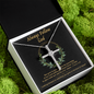 Always Follow God CZ Cross Necklace (Template)