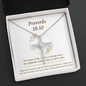 Proverbs 18_10 CZ Cross Necklace (Template)