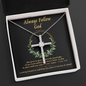 Always Follow God CZ Cross Necklace (Template)