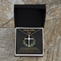 Always Follow God CZ Cross Necklace (Template)