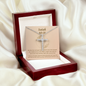 Isaiah 40_31 (Brown) CZ Cross Necklace (Template)