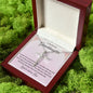 Granddaughter First Communion Gift | Christening, Baptism, Confirmation, Cubic Zrconia Cross Necklace in Gift Box from Grandmother