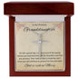 1st Communion Gifts for Granddaughter, Christening, Baptism, Confirmation, Girl Necklace & Best Wishes in Gift Box from Grandmother