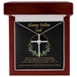 Always Follow God CZ Cross Necklace (Template)
