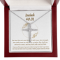Isaiah 40_31 CZ Cross Necklace (Template)