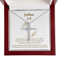 Joshua 1_9 CZ Cross Necklace (Template)