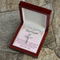Granddaughter First Communion Gift | Christening, Baptism, Confirmation, Cubic Zrconia Cross Necklace in Gift Box from Grandmother