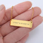 Custom Message Necklace