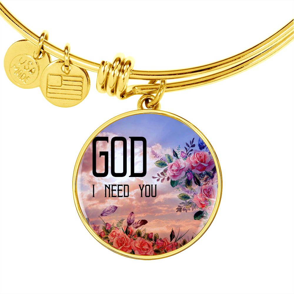 Need adjustment 2019-04-14 (God I Need You) 拷貝 Bracelet Circl