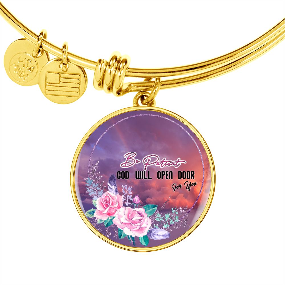 2020-05-07 (Be Patient God Will Open Door For You) (1) Bracelet Circle