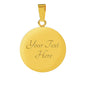 BE NOT AFRAID JUST BELIEVE (Round Pendant Bangle)