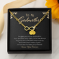 Personalized Godmother Gift, Godmother Infinity Bracelet, Fairy Godmother Gift, Initial Charm bracelet, Gift for Godmother, Godparent Gift
