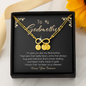 Personalized Godmother Gift, Godmother Infinity Bracelet, Fairy Godmother Gift, Initial Charm bracelet, Gift for Godmother, Godparent Gift