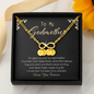 Personalized Godmother Gift, Godmother Infinity Bracelet, Fairy Godmother Gift, Initial Charm bracelet, Gift for Godmother, Godparent Gift