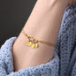 Personalized Godmother Gift, Godmother Infinity Bracelet, Fairy Godmother Gift, Initial Charm bracelet, Gift for Godmother, Godparent Gift