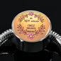 BE NOT AFRAID JUST BELIEVE (Round Charm Silver Snake Bracelet)