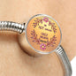 BE NOT AFRAID JUST BELIEVE (Round Charm Silver Snake Bracelet)
