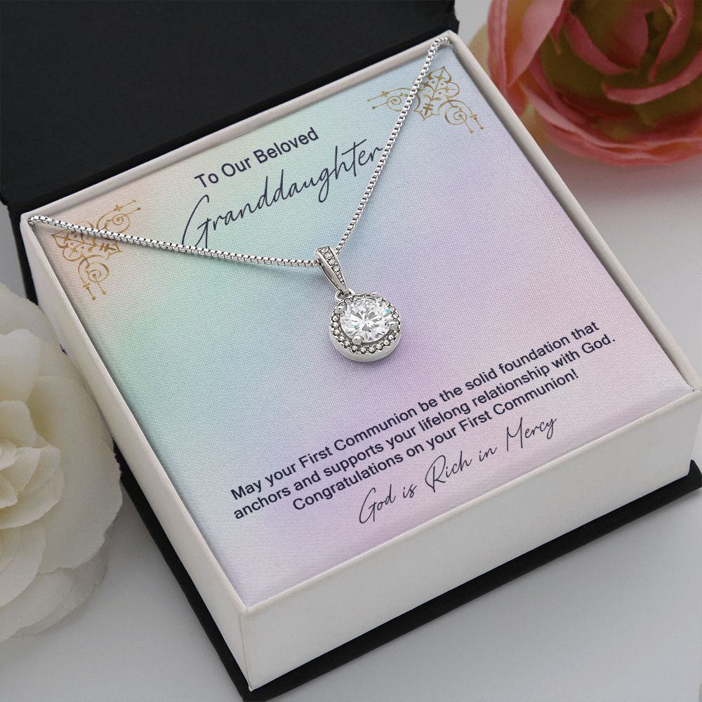 Granddaughter First Communion Gift | Confirmation Gift Present for Granddaughter | Holy Confirmation Gift Girl Present From Grandparents
