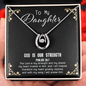 God Is My Strength - Daughter Lucky Necklace