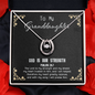 God Is My Strength - Granddaughter Lucky Necklace