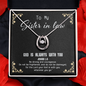 God Is always with you - Sister in law Lucky Necklace