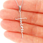 Always Follow God Faith Cross Necklace (Template)