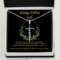 Always Follow God Faith Cross Necklace (Template)