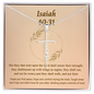Isaiah 40_31 (Brown) Faith Cross Necklace (Template)