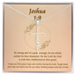 Joshua 1_9 (Brown) Faith Cross Necklace (Template)